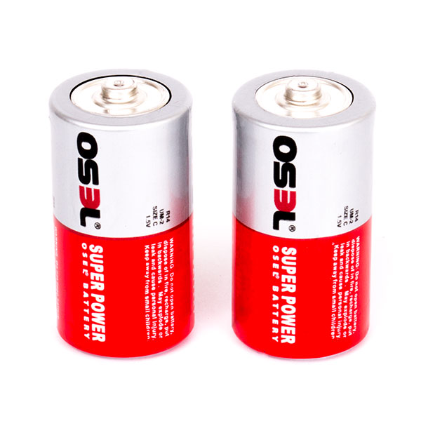 باتری سایز متوسط اوسل | Osel مدل Super power  R14 SIZE C بسته ی 2 عددی