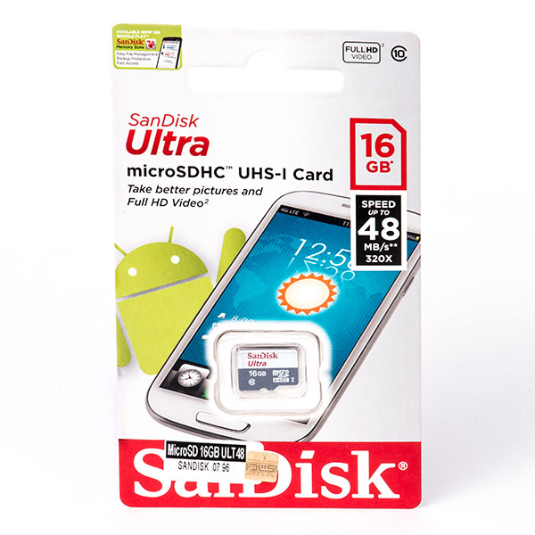 کارت حافظه میکرو اس دی سن دیسک 16 گیگابایت | SanDisk مدل ULT48