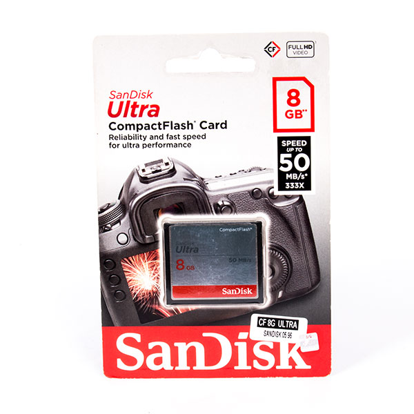 کارت حافظه CompactFlash سن دیسک مدل Ultra سرعت 50MBps ظرفیت 8 گیگابایت