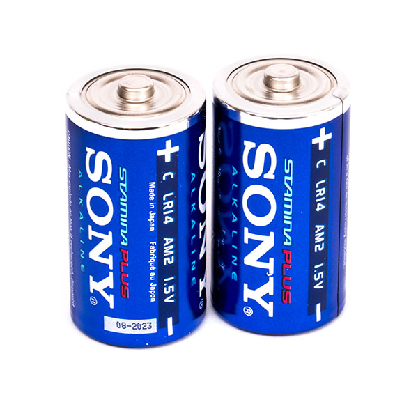 باتری سایز متوسط آلکالاین سونی | Sony مدل Alkaline C LR14 بسته ی 2 عددی