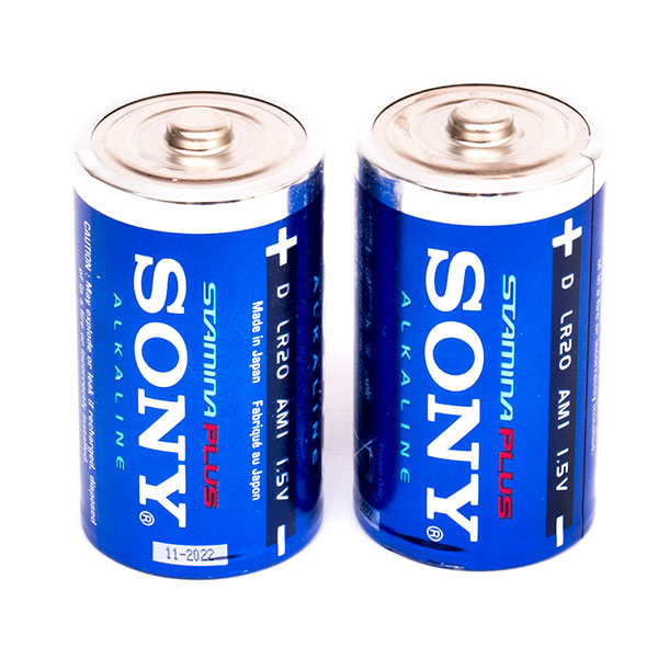 باتری سایز بزرگ آلکالاین سونی | Sony مدل Alkaline D LR20 بسته ی 2 عددی